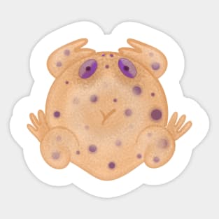 Frosted Blueberry Bagel Toad Sticker